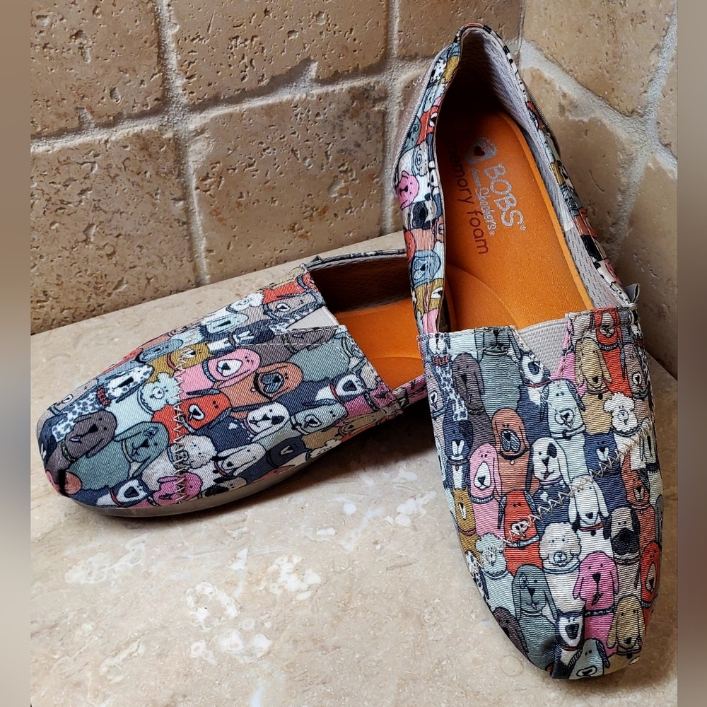 Skechers BOBS Plush Dog Wag Party Slip-on Flats Size 8 - Picture 10 of 10